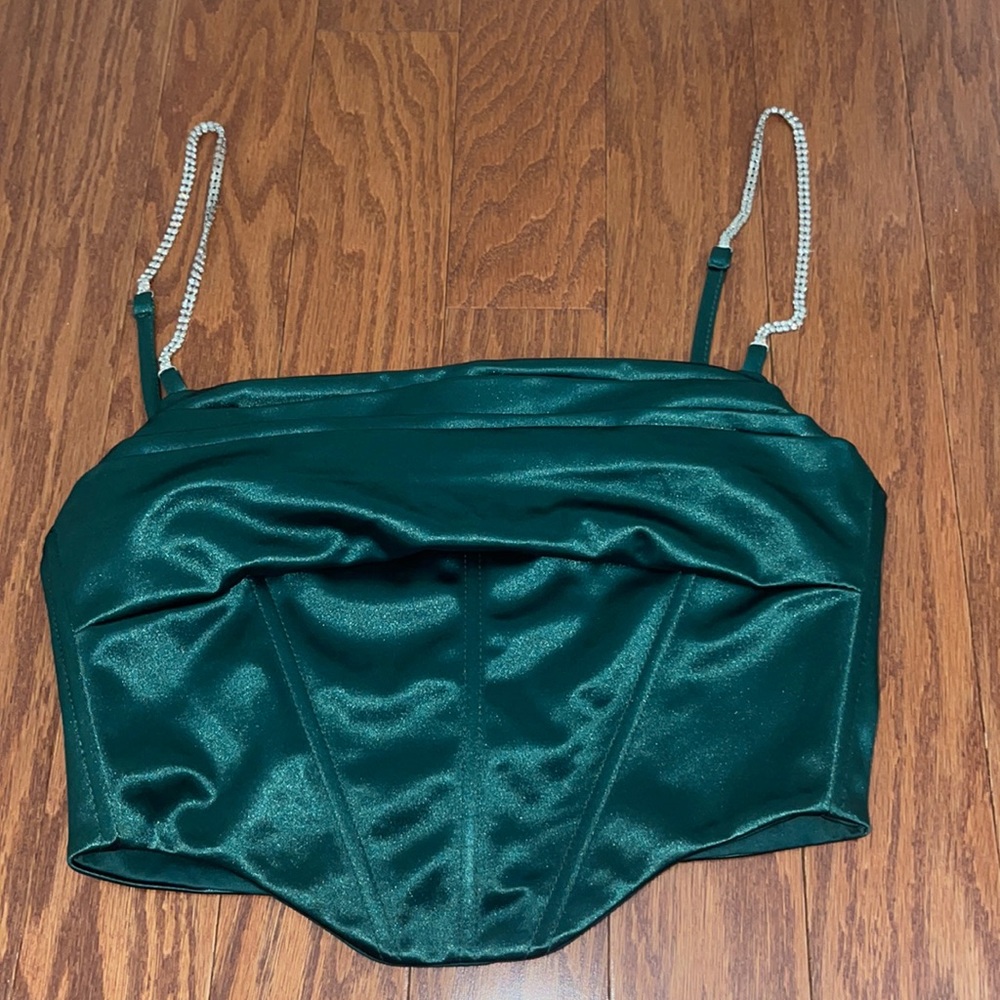 Green corset top